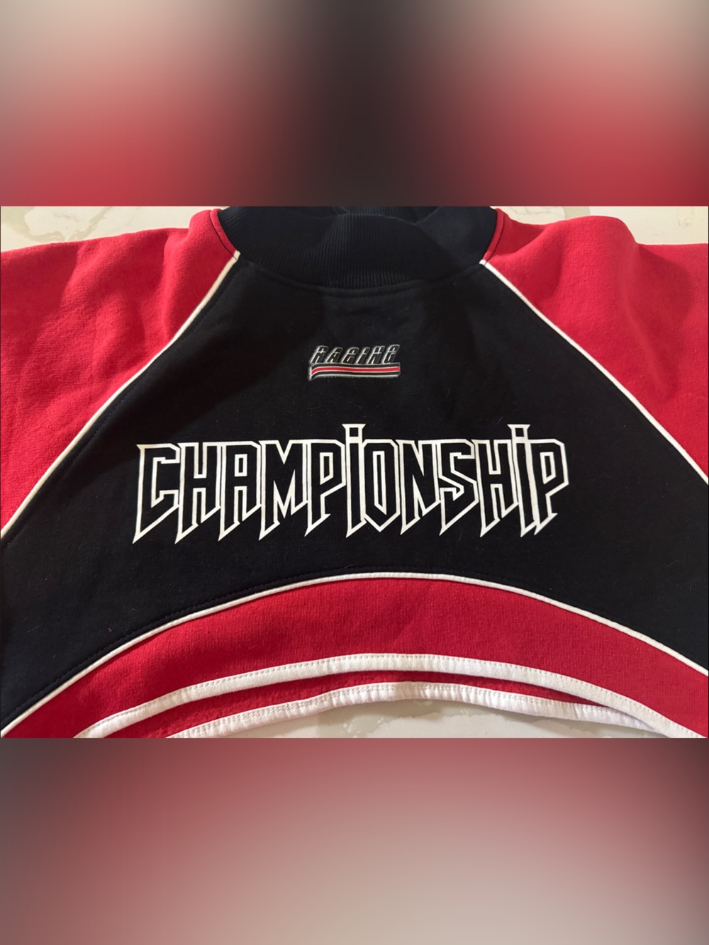 Championship Graphic Sweatshirt - Red & Black